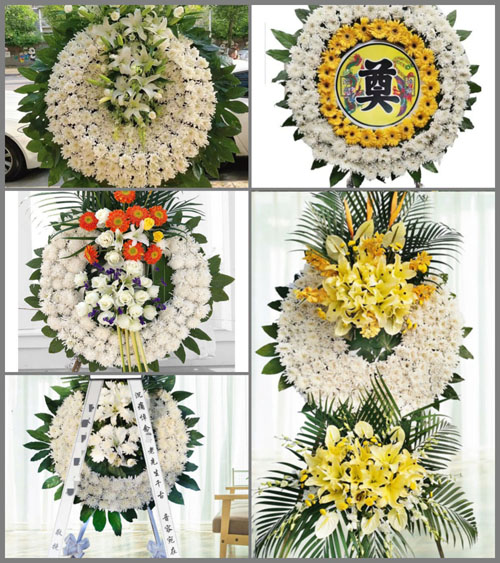 广东梅州市丰顺县八乡山镇马山村花圈速递